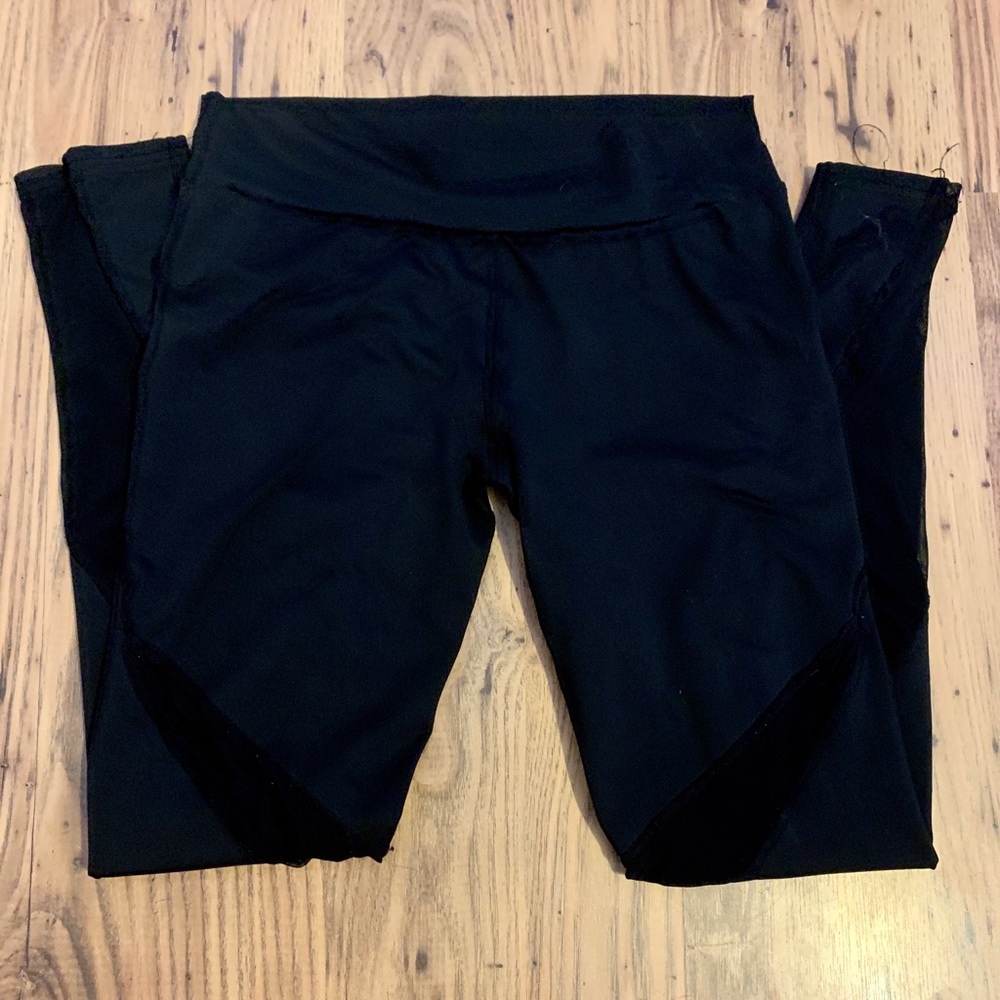 Black Mesh Leggings